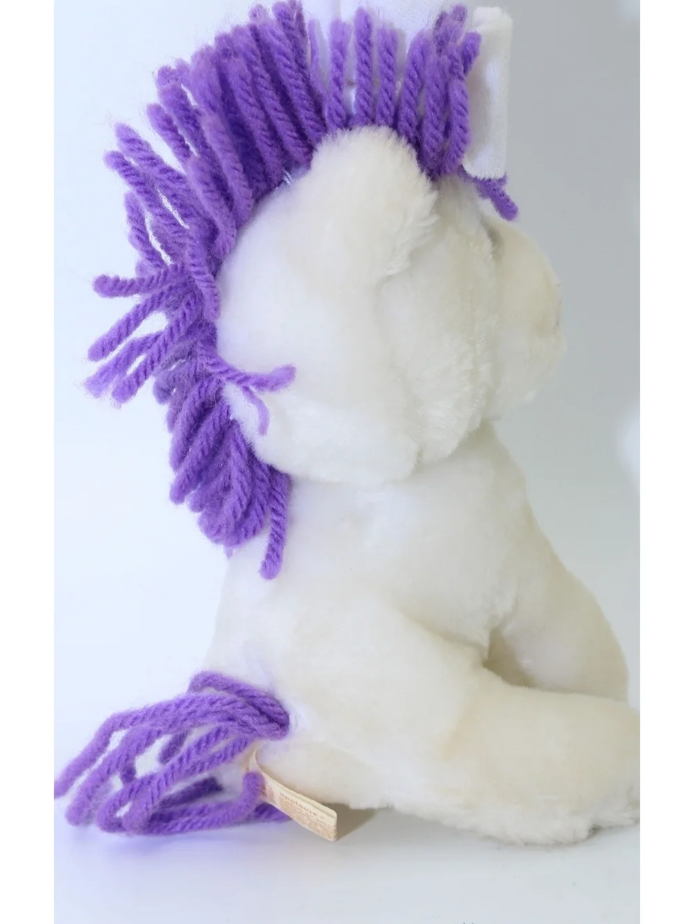 Vintage Wallace Berrie Applause Boo Boo Bunch Unicorn Plush Doll #2232 Yarn Hair